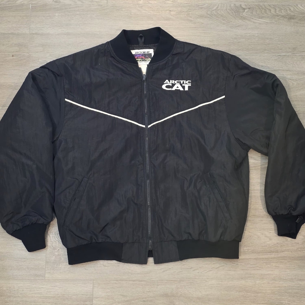 Vintage Artic Cat Bomber Jacket Mens Size XL
